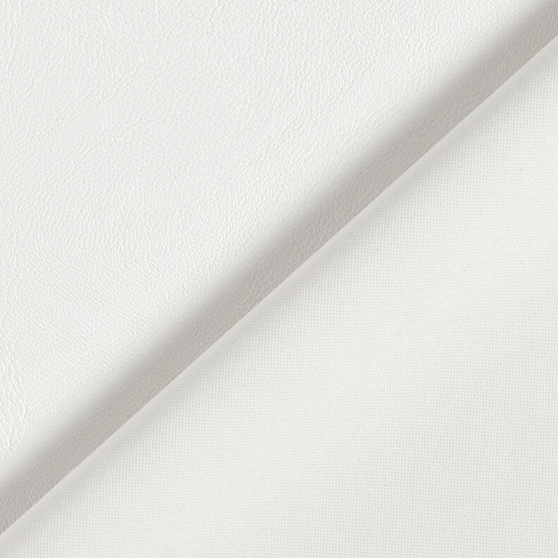 Finta pelle elasticizzata in tinta unita – bianco,  image number 3