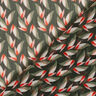 Chiffon increspato con motivo a foglie – nero/canna palustre,  thumbnail number 4