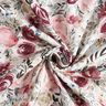 mussolina / tessuto doppio increspato rose acquerello stampa digitale – bianco,  thumbnail number 4