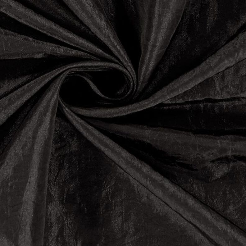 taffettà effetto stropicciato – nero,  image number 2