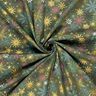 tessuto in cotone popeline Mix di stelle – pino scuro/oro,  thumbnail number 3