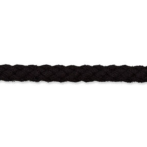 Cordoncino in cotone [Ø 5 mm] – nero, 