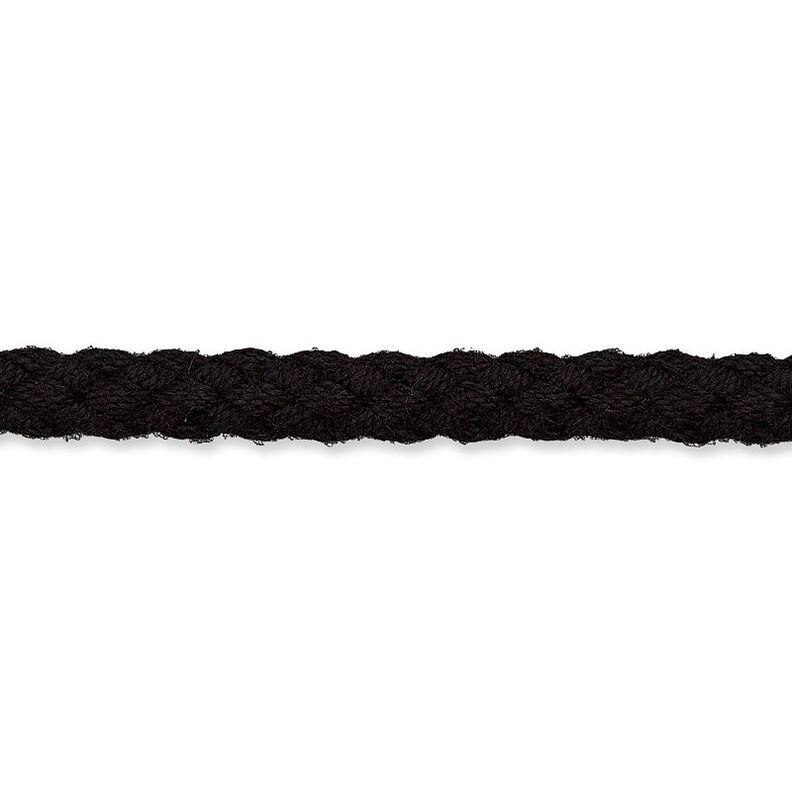 Cordoncino in cotone [Ø 5 mm] – nero,  image number 1