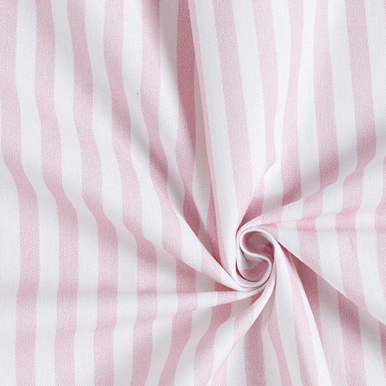 tessuto arredo mezzo panama righe longitudinali – rosé/bianco,  image number 3