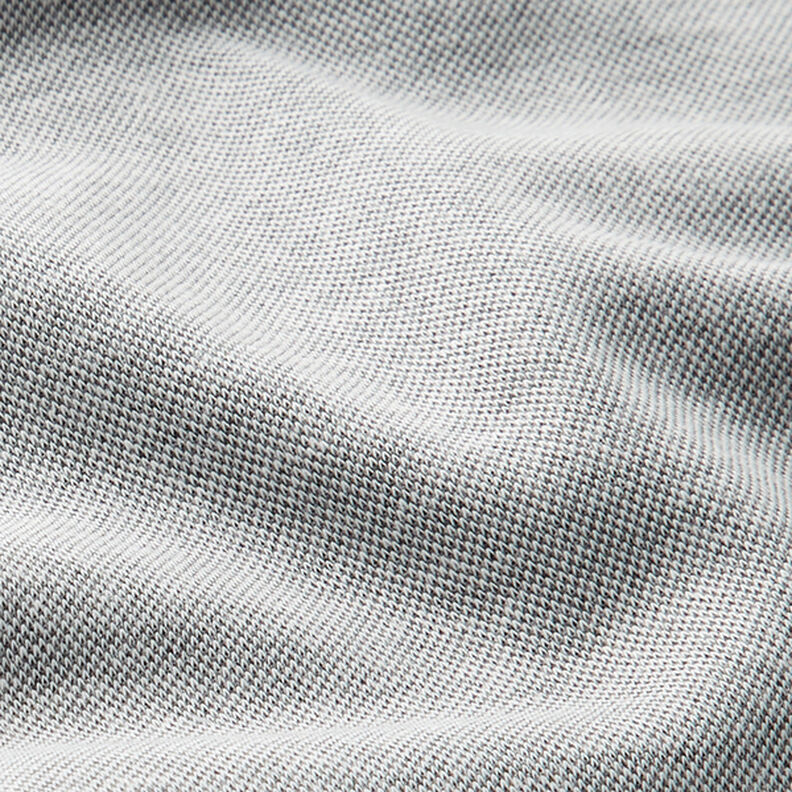 jersey piqué mélange – grigio nebbia,  image number 2