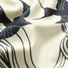 Taglio di tessuto in satin con rondini | Katia Fabrics – antracite/crema,  thumbnail number 8