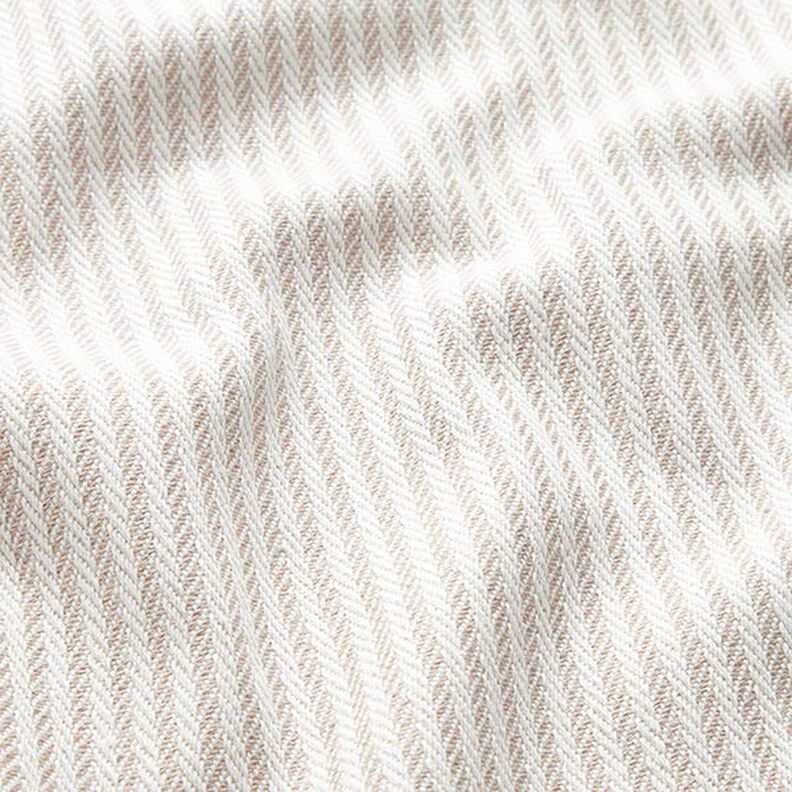 tessuto arredo Jacquard Righe sottili – beige scuro,  image number 2