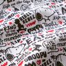 popeline di cotone, tessuto oggetto di licenza, Snoopy, graffiti | Peanuts ™ – bianco,  thumbnail number 2