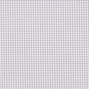 popeline di cotone piccoli quadretti Vichy, tinto in filo – grigio/bianco, 