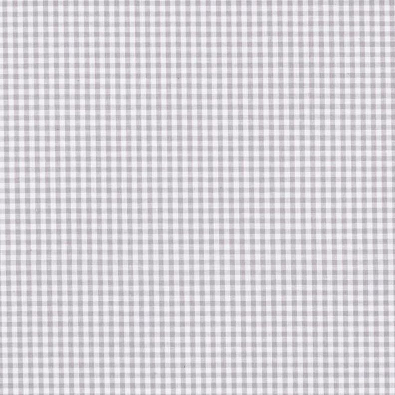 popeline di cotone piccoli quadretti Vichy, tinto in filo – grigio/bianco,  image number 1
