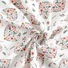 tessuto in cotone percalle fiori in cuori – bianco/rosa,  thumbnail number 3