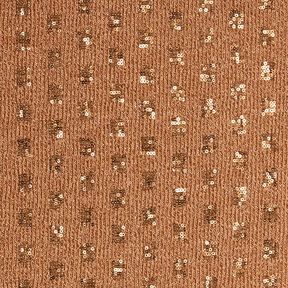 Tasche in maglia con quadrati di paillettes – caramello, 
