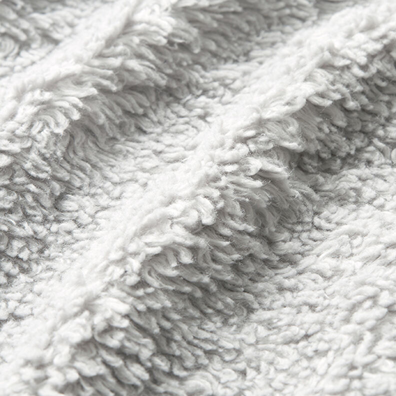 Sherpa in cotone tinta unita – grigio chiaro,  image number 2