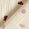 mussolina / tessuto doppio increspato Dolci coccinelle – bianco lana,  thumbnail number 4