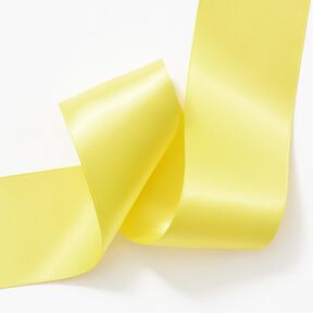Nastro in satin [50 mm] – giallo limone, 