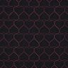 tessuto trapuntato Cuori al neon | Poppy Fabrics – nero/fucsia neon,  thumbnail number 1