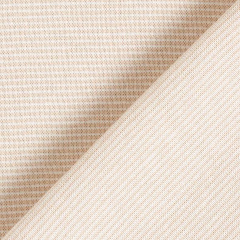 Costina tubolare per polsini con anelli stretti – beige/bianco lana | Resto 100cm,  image number 3