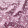 tessuto in cotone cretonne stelle giapponesi Asanoha – uva,  thumbnail number 2
