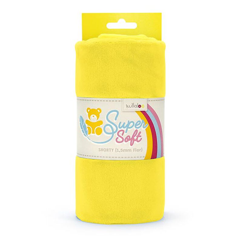 Vellutino nicki SHORTY [1 m x 0,75 m | altezza pelo: 1,5 mm] - giallo | Kullaloo,  image number 1