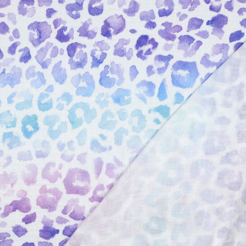 mussolina / tessuto doppio increspato Stampa leopardata sfumata stampa digitale | Poppy Fabrics –, image number 4