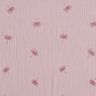 mussolina / tessuto doppio increspato Ginkgo ricamato – rosa antico chiaro,  thumbnail number 1