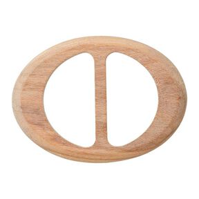fibbia in legno ovale – beige, 
