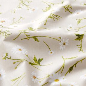 cotone rivestito Margheritine – naturale/bianco, 