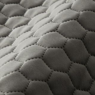 tessuto tappezzeria velluto trapuntato motivo a nido d’ape – antracite, 