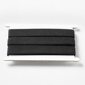 Nastro elasticizzato liscio [3 m | 20 mm] &ndash; nero, 