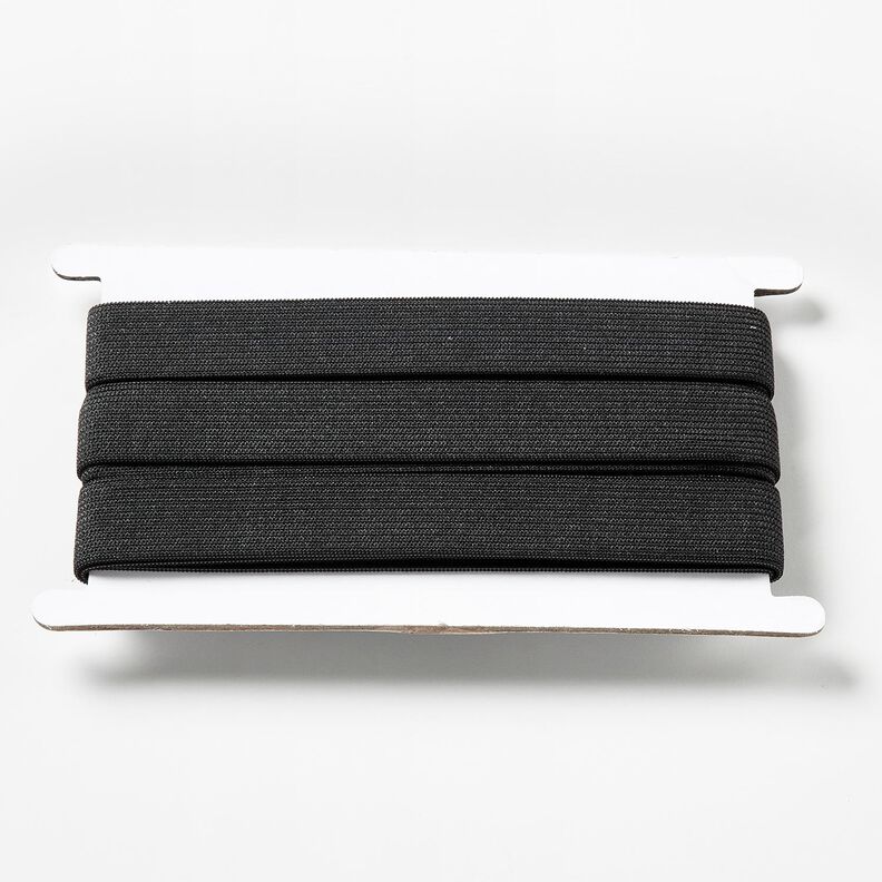 Nastro elasticizzato liscio [3 m | 20 mm] &ndash; nero,  image number 1
