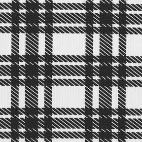 Tessuto jacquard con struttura a quadri – nero/bianco, 