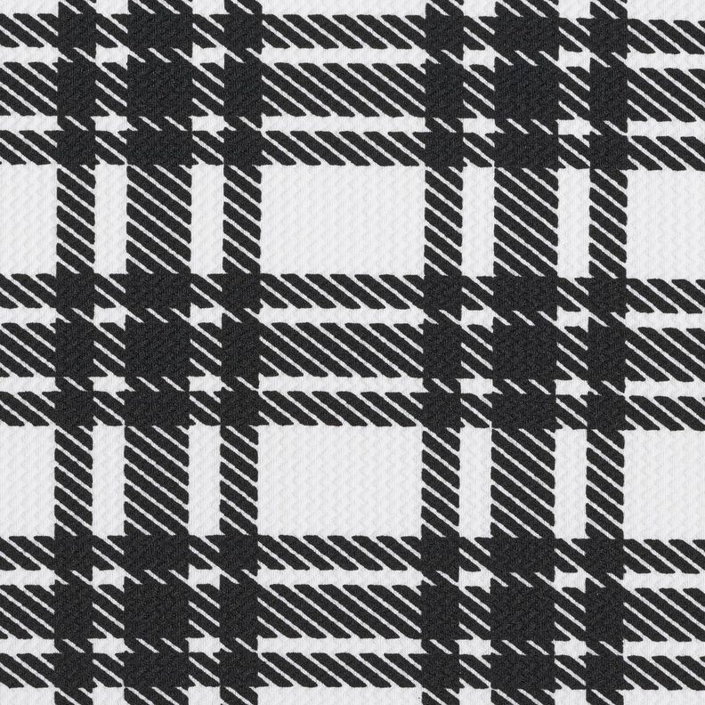 Tessuto jacquard con struttura a quadri – nero/bianco,  image number 1