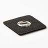 Toppa con occhiello [30 x 30 mm] – nero/argento effetto metallizzato,  thumbnail number 3