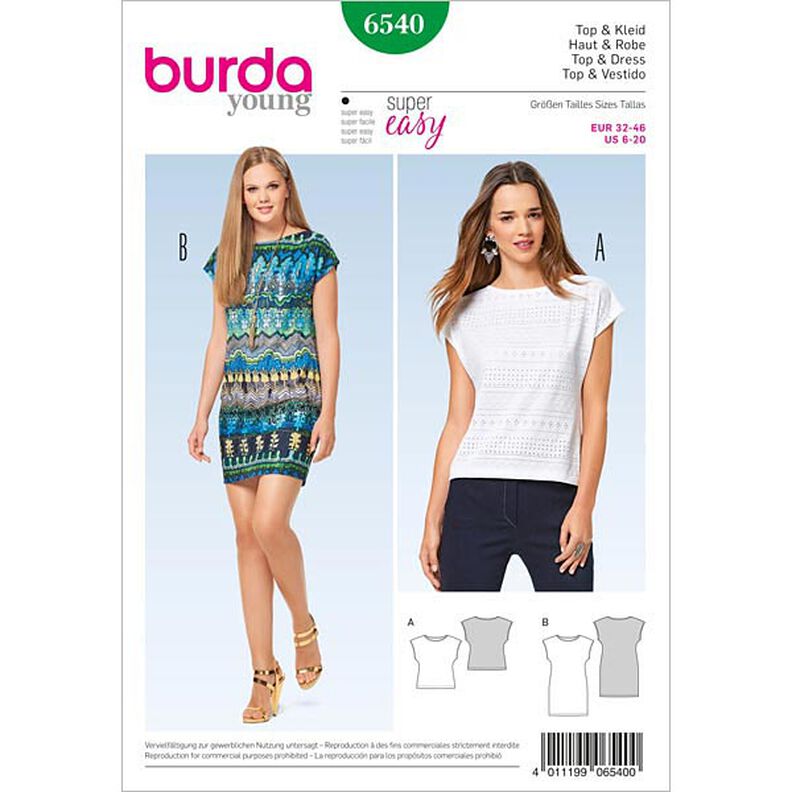 top / abito, Burda 6540,  image number 1