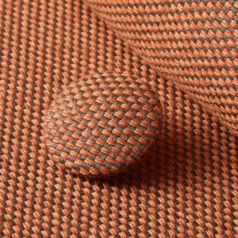 bottone rivestito - tessuto arredo da esterni Agora Bruma - terracotta,  image number 2