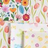 tessuto arredo mezzo panama tulipani – avorio/aragosta,  thumbnail number 5