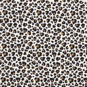 velluto a costine Piccolo motivo Leo – bianco lana, 