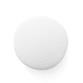 Bottone rivestito, Classic Poly – bianco, 
