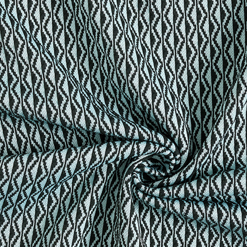 Jersey RoManit a zigzag – azzurro/nero,  image number 3