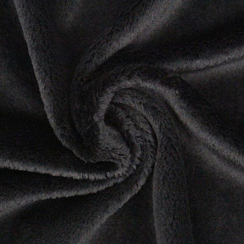 Tessuto peluche SuperSoft SNUGLY [ 1 x 0,75 m | 5 mm ] | Kullaloo – nero,  image number 4