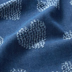 jeans Cuori “Sguardo distrutto”. – colore blu jeans, 
