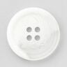 Bottone tondo a 4 fori [Ø 25 mm] – bianco,  thumbnail number 1