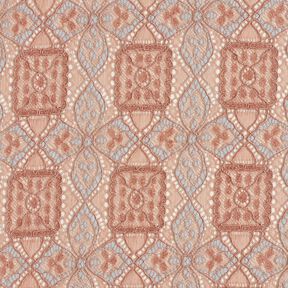 Tessuto in pizzo con ornamenti – rosa antico chiaro, 