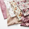 mussolina / tessuto doppio increspato piccoli tralci di fiori – rosa,  thumbnail number 5