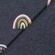 jersey di cotone arcobaleni stampa laminata – blu marino/antracite,  thumbnail number 5