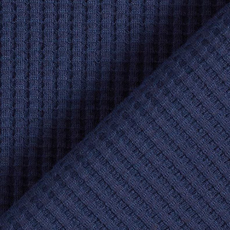 jersey di cotone nido d’ape tinta unita – blu marino,  image number 3