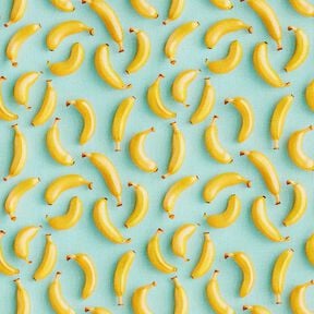 tessuto in cotone popeline banane – eucalipto/giallo sole, 