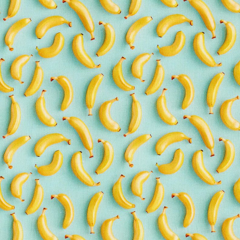 tessuto in cotone popeline banane – eucalipto/giallo sole, image number 1