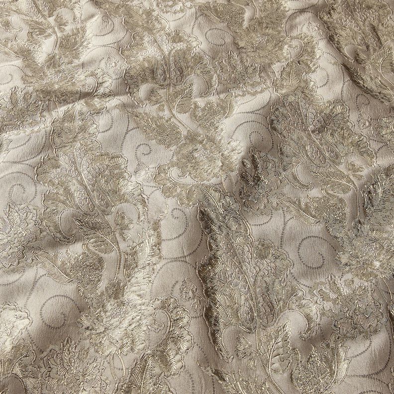 jacquard abbigliamento broccato fiori – talpa, image number 2