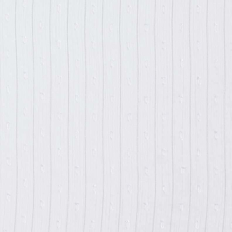 Chiffon Dobby gessato metallizzato – bianco/argento effetto metallizzato,  image number 1